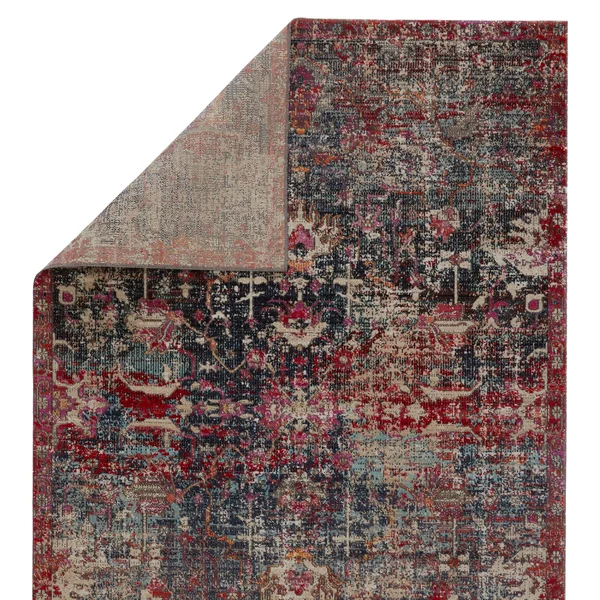 Amorette Indoor/ Outdoor Oriental Area Rug - Red/Beige - 4' x 6'