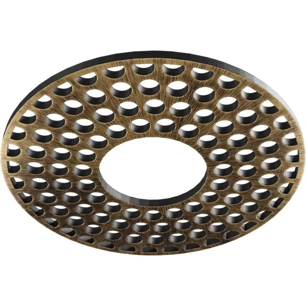 Ekena Millwork CMPP18FFAPG 18x22OD x 6 1/2x22ID x 1/2x22P Fink Architectural Grade PVC Pierced Ceiling Medallion - Antiqued Pale