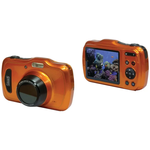 Coleman C30WPZ-O - 20.0-Megapixel Xtreme4 HD Video Waterproof Digital Camera Orange
