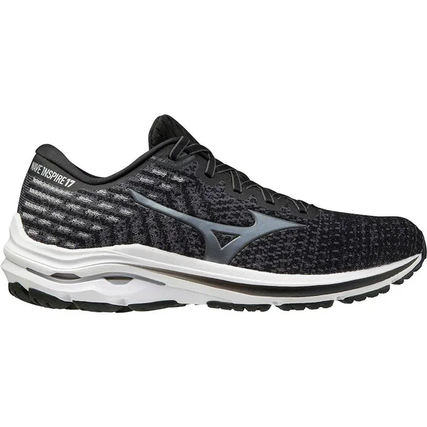 Men's Mizuno Wave Inspire 17 Waveknit - Black/Shade - Size 12