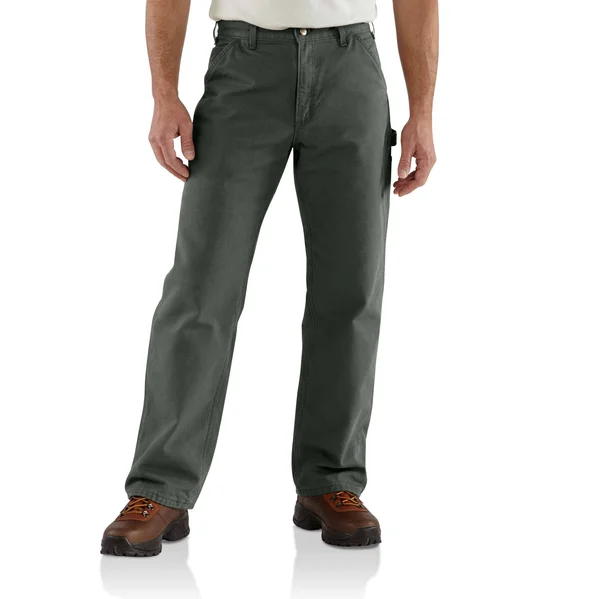 Carhartt Men's Flannel Lined Washed Duck Dungaree