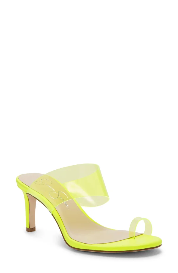 Women's Jessica Simpson Lissah 2 Sandal - Neon Yellow - Size 5