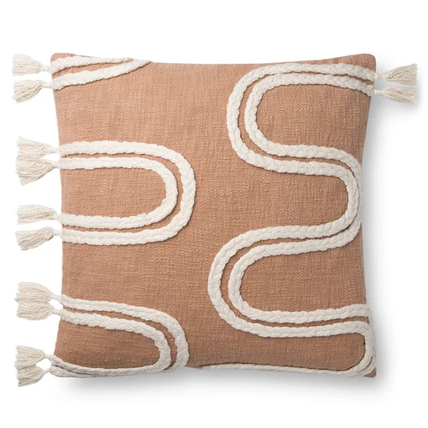 Loloi Pillow - Salmon/Natural