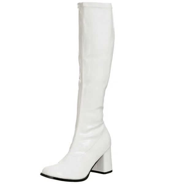 Funtasma Women's Gogo 300 - White Stretch Patet, Size: 11