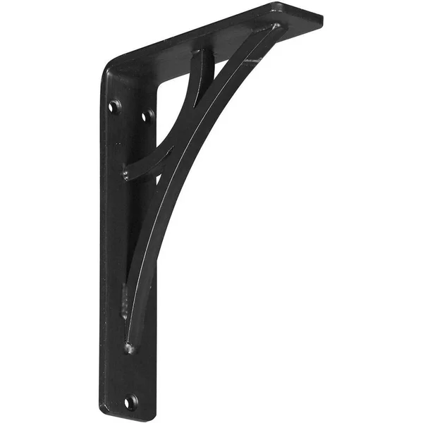 Ekena Millwork BKTM02X10X12TGLABZ 2x22W x 10x22D x 12x22H Galveston Wrought Iron Bracket, (Triple Center brace), Antiqued Bronze
