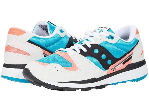 Saucony Originals Azura Men's Shoes White/Capri/Vizi Coral : 8.5 D