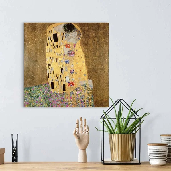 Great Big Canvas The Kiss Canvas Wall Art Print