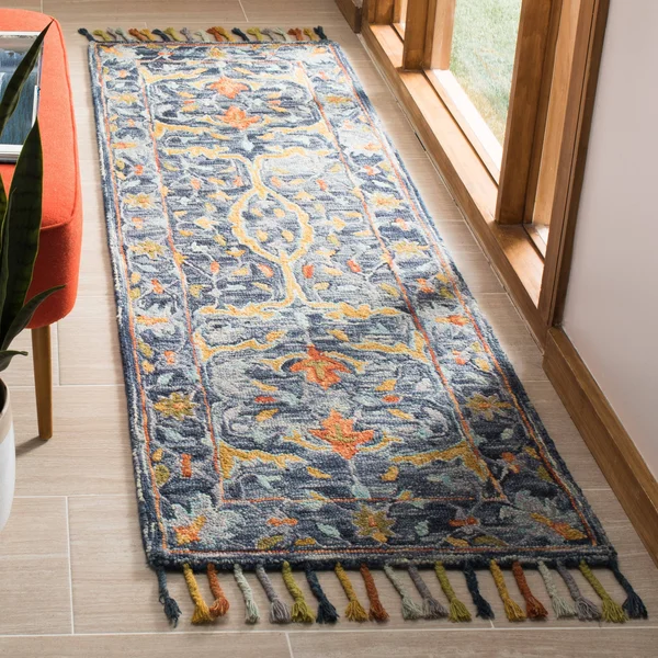 Safavieh Aspen APN116M 2&3x22 x 7&0x22 Runner Blue - Rust Area Rug