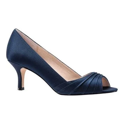 Women's Nina Chezare Open-Toe Pump, Size: 5, Blue