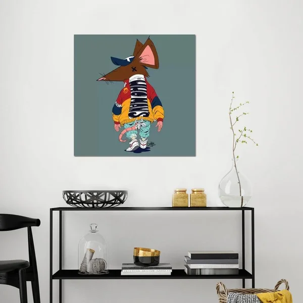 Jordan Best Canvas Wall Decor Art Prints - Rat ( People art)