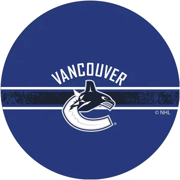NHL Chrome Bar Stool with Swivel - Vancouver Canucks