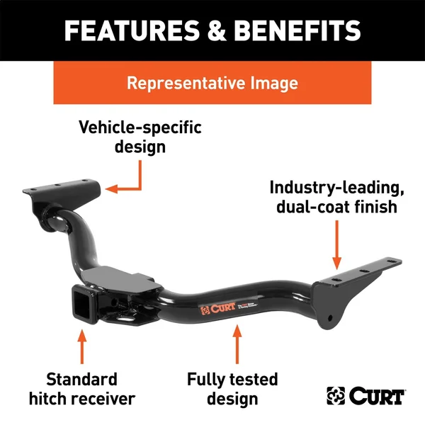 Curt - 2in. Receiver Class 3 Trailer Hitch - 13304