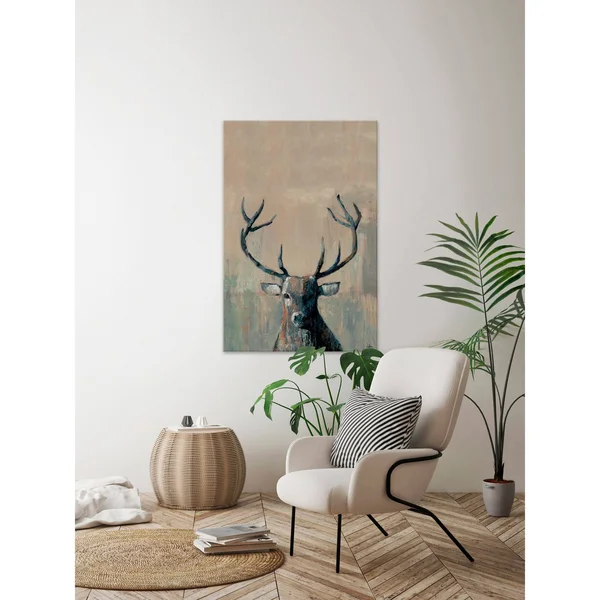 Marmont Hill What Up Buck Canvas Wall Art - Size: 60 inch x 40 inch
