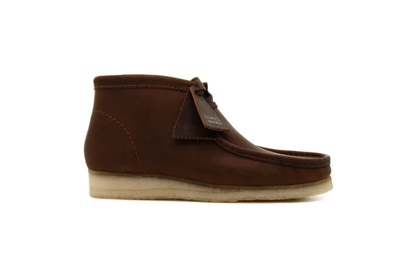 Clarks Wallabee Leather Lace-Up Boots 26155513 Beeswax - 10.5