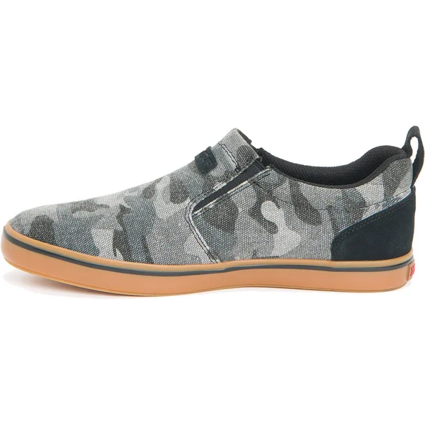 Xtratuf Men's Canvas Sharkbyte Deck Shoe, Black Camo, 7