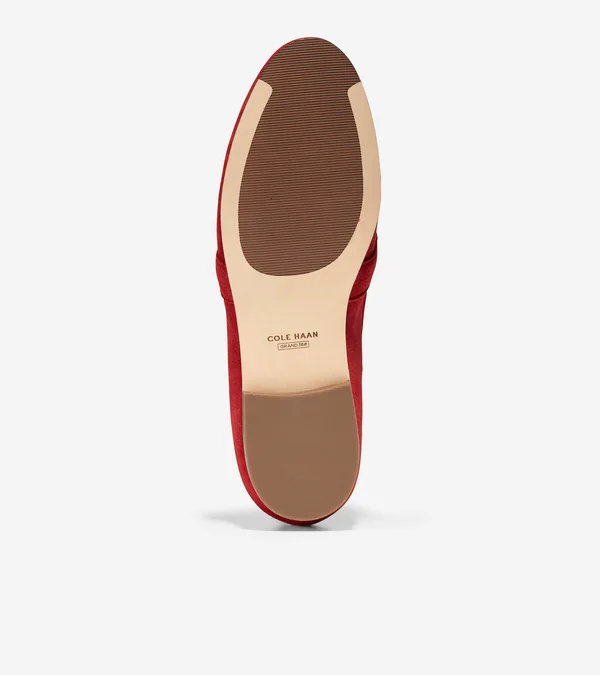 Cole Haan Modern Classics Loafer Women's Shoes Red Dahlia Suede : 7 B