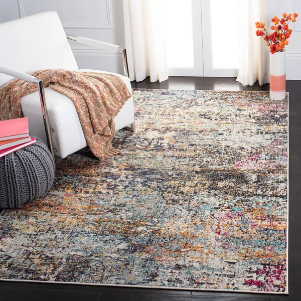 Safavieh Madison Black/Gold 6 ft. x 9 ft. Area Rug