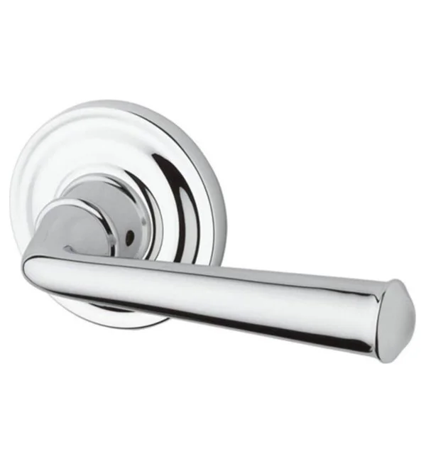 Baldwin PVFEDTRR152 Reserve Privacy Federal with Traditional Round Rose - Matte Antique Nickel Finish
