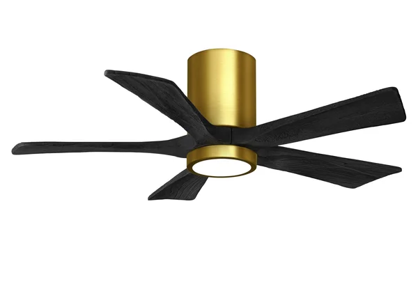 Matthews Fans-IR5HLK-BRBR-BK-52-Irene - Ceiling Fan with Light Kit