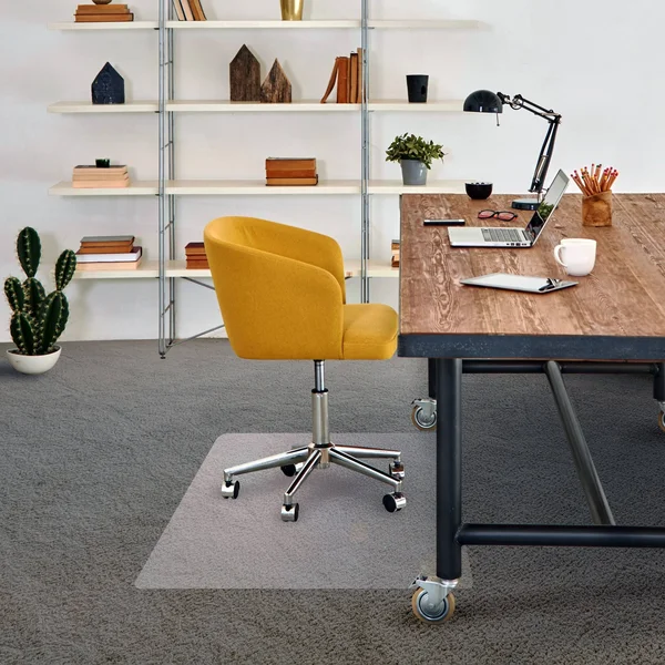 Cleartex Advantagemat PVC Chair Mat for Low Pile Carpets (1/4x22 or Less) Rectangular Size 48x22 x 79x22