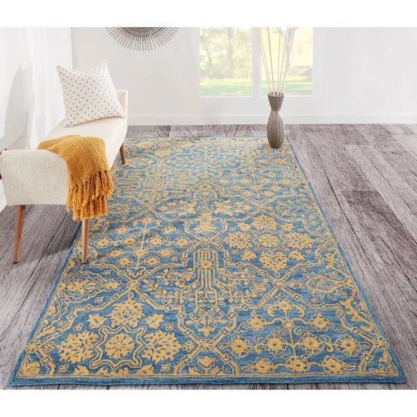 Momeni Cosette COS-1 Blue Rug - 7 ft 6 in x 9 ft 6 in