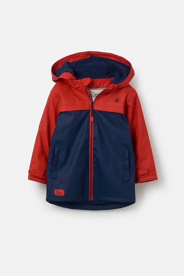 Lighthouse Boy's Adam Coat - Red Navy Solid 3-4Y