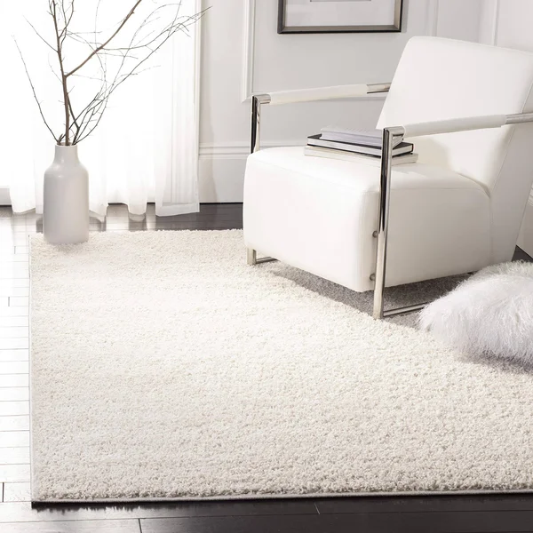 Safavieh New York Shag SG166B Ivory 4& x 6& Area Rug