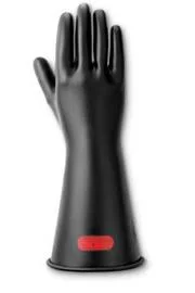 Ansell Size 12 Black 14x22 Marigold Rubber Class 0 Low Voltage Insulating Linesmen&s Gloves with Rolled Cuff
