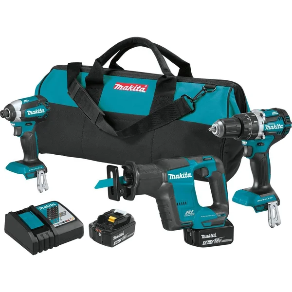 Makita-xt337t 18V LXT Lithium-Ion Brushless Cordless 3-Pc. Combo Kit