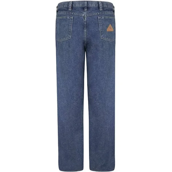 Excel FR Loose Fit Stone Washed Denim Jeans - 14.75 oz. HRC2 Size 28 Waist x 33 Inseam, All Seasons Uniforms