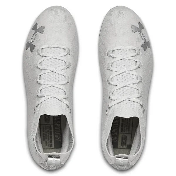 Under Armour Men's Spotlight Lux MC Football Cleats - White - 11.5