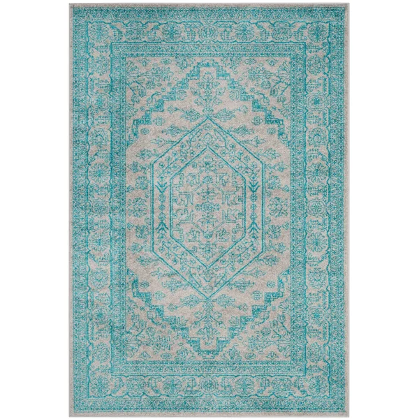 Safavieh 2&-6x22 x 20& Adirondack ADR108S Ivory - Slate Rug