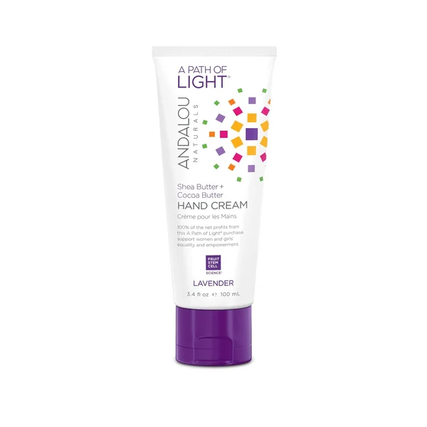 Andalou Naturals A Path of Light Hand Cream, Lavender - 3.4 fl oz tube