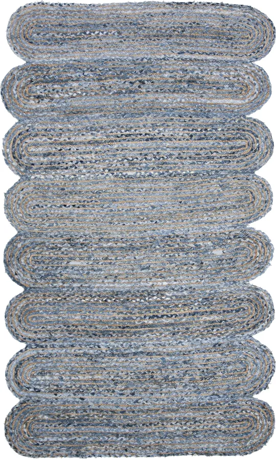 Safavieh Cape Cod CAP208L 2&3x22 x 8&0x22 Runner Blue - Natural Area Rug