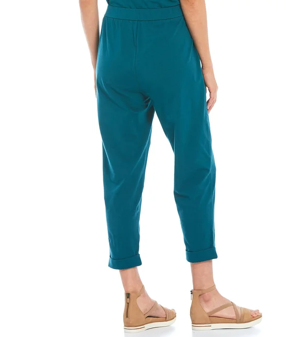 Eileen Fisher Cotton Stretch Slim Pants - XL