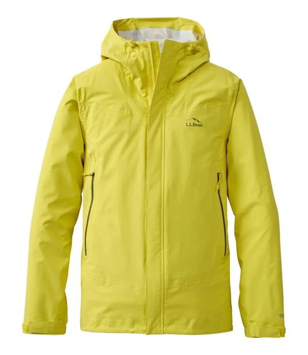 Men's Cresta Stretch Rain Jacket Yellow Large - L.L.Bean