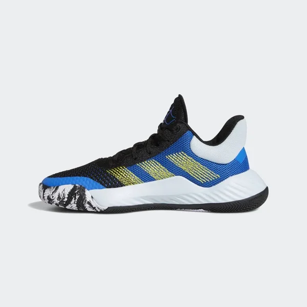 Adidas D.O.N. Issue #1 Core Black/Glory Blue/Shock Yellow Grade School Kids& Basketball Shoes, Size: 3.5