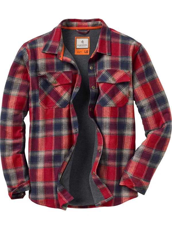 Legendary Whitetails Men's Archer Thermal Lined Flannel Shirt Jacket