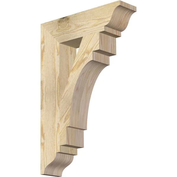 4x22W x 16x22D x 24x22H Merced Traditional Rough Sawn BRACKET - Douglas Fir