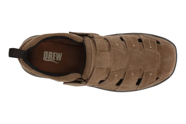 Drew Men's Dublin Fisherman Sandal, Size: 11.5, Olive Suede