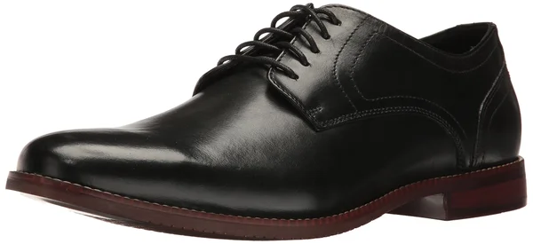 Rockport Men's Style Purpose Plain Toe Oxford, Black Leather