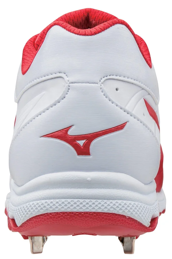 Mizuno Women's 9-Spike Advanced Sweep 3 White/Red, 8.5