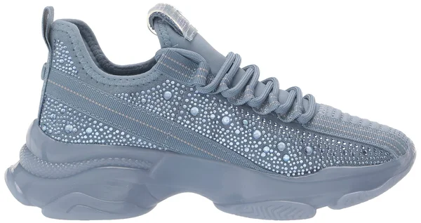 Steve Madden Maxima Monochrome Knit Sneaker - Size 6 M in Baby Blue