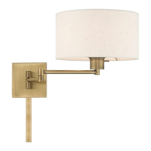 Livex Lighting 40037-07 1-Light Swing Arm Wall Lamp, Bronze