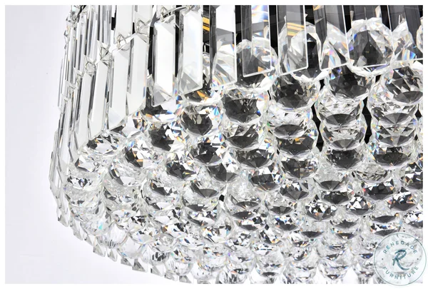 Elegant Lighting V2030D24BK-RC 24 in. Maxime Chandelier Black