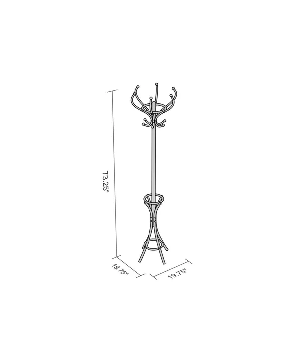 Safdie & Co. Hanger Stand Tree Coat Rack, Black