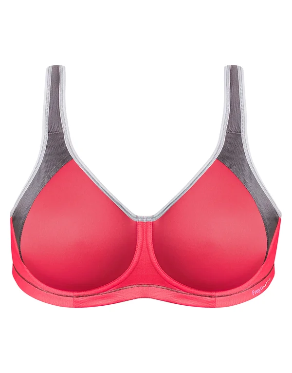 Freya Sonic Underwire Molded Spacer Sports Bra, Hot Crimson (AA4892) 32G