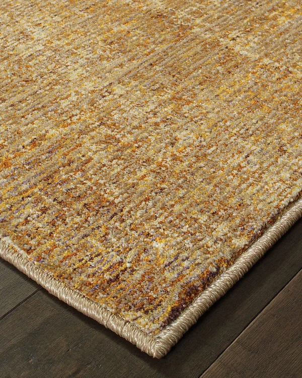 Oriental Weavers Atlas 8033R 5&3x22 x 7&3x22 Gold Area Rug