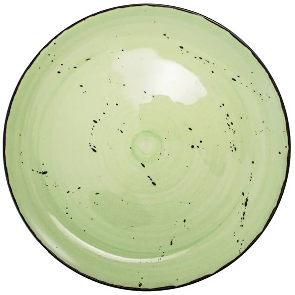 International Tableware RT-16-LI Rotana 10 1/2x22 Lime Coupe Porcelain Plate - 12/Case
