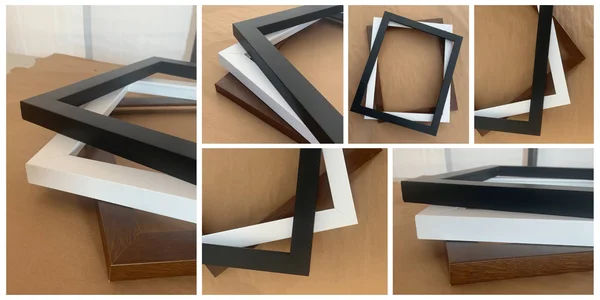 45x18 Picture Frames Brown Wood 45x18 Frame 45 x 18 Wooden Frames Black